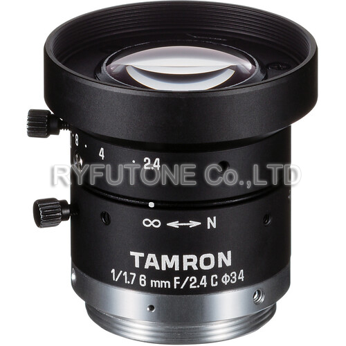 Tamron M117FM06 1/1.7inch 6mm F2.4 Manual Iris C-Mount Lens 6Megapixel Pixels Lens