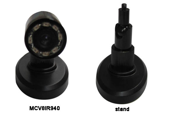 Day/Night 520TVL Mini CCTV Camera with 8 940 IRs 90 deg view angle