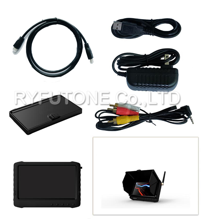 Underwater Mini Hidden Camera with 6 IR LED + 1080P HD 7inch Monitor DVR