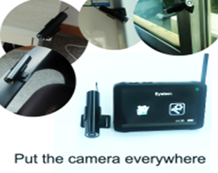 Wireless Borescope Camera With Paste Camera Seat + 2.4GHz wireless camera Mini HD DVR receiver monitor Wireless Borescope Camera With Paste Camera Seat + 2.4GHz wireless camera Mini HD DVR receiver monitor
