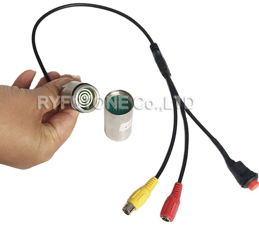 1080P 2MP AHD mini stainless steel pipe sewer drainage pipeline chimney manhole inspection CCTV camera with 12LEDs
