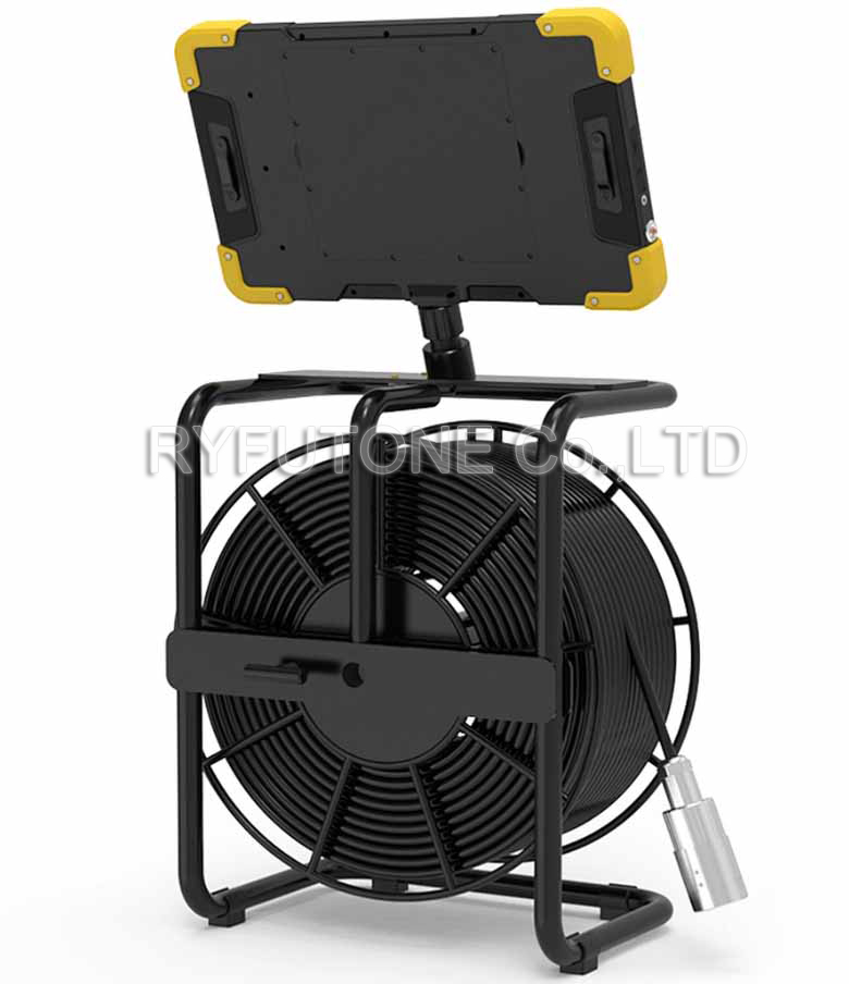 100M Deep Water Well Inspection Camera 5MP  34mm Borehole Camera Downhole Inspection Camera with 10.1-inch Screen