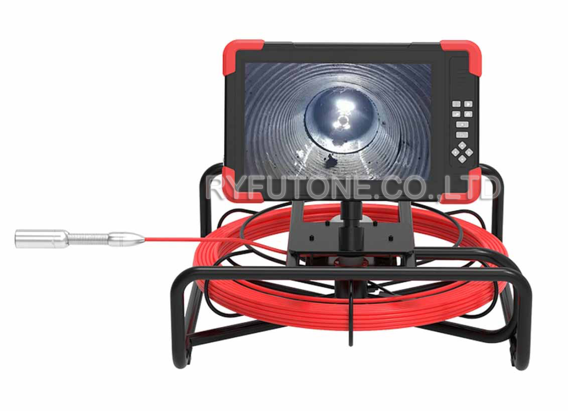 4MP Pipeline/Sewer Inspection Camera System with 10-inch Monitor