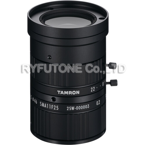 Tamron SMA11F25 25mm F1.6 Manual Iris C-Mount Lens Visible-SWIR (400-1700nm) Megapixel Rated CCTV Industrial Lenses