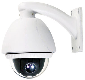 Outdoor Dome PTZ Camera + Samsung Camera