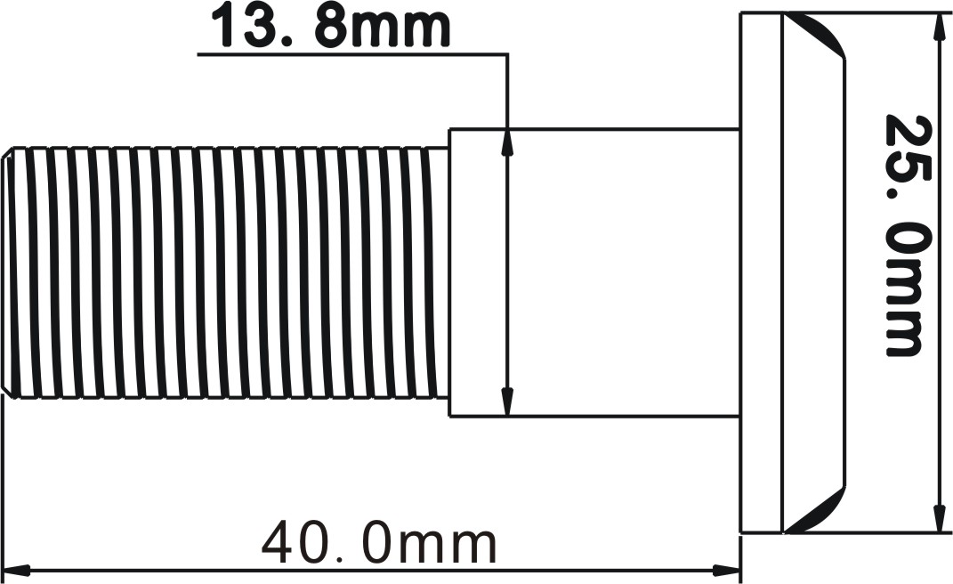 90deg 100m Range 5.8G Wireless Door Peephole Camera