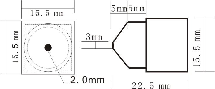 3.6MM F1.2 90deg VOA 16 CHS 0.008Lux 5.8G Mini Wireless Camera