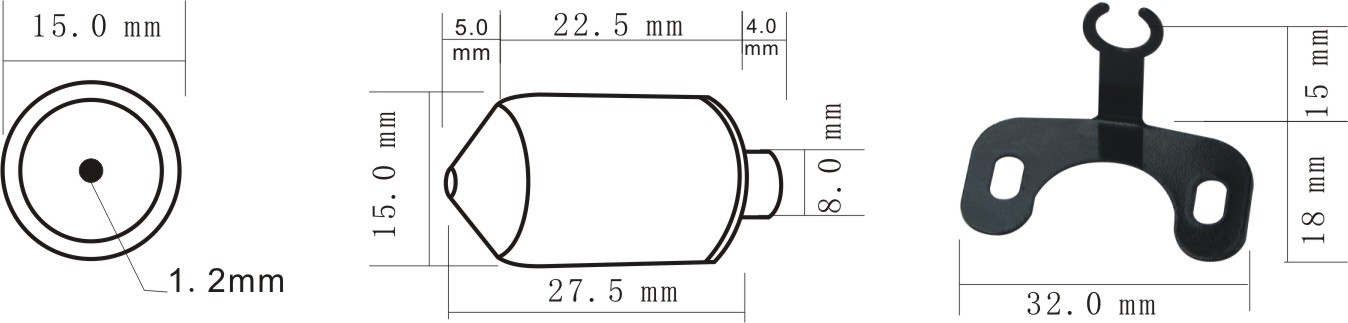 Small size 90 degree 0.008Lux 520TVL Mini CCTV Camera with Audio