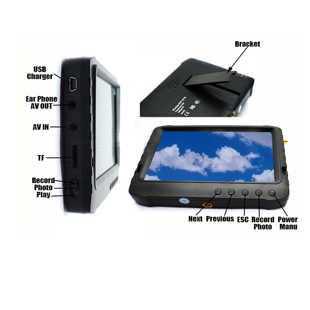 5.8GHz 32CHS 5inch Wireless Mini Monitor DVR With Sun Shield 5.8GHz 32CHS 5inch Wireless Mini Monitor DVR With Sun Shield
