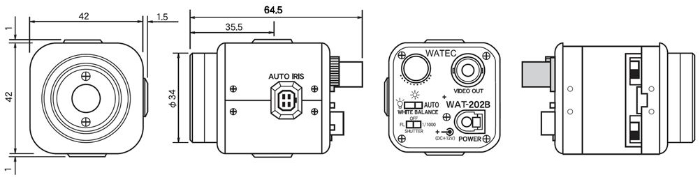 Watec WAT-202D Industrial Color CCD Vedio Camera